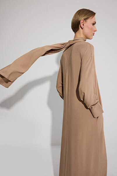 Touché Privé Shawl Collar Viscose Dress