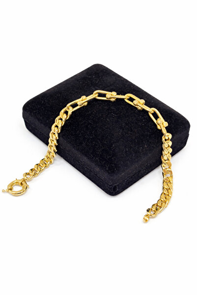 Gürler Kuyumculuk 14 Ayar Altın Gurmet Ataç Bileklik - KB0391