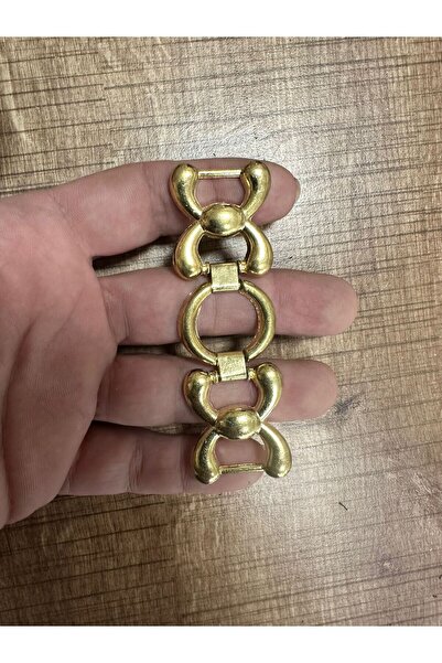 Gönülden Tasarım Altın Sarı Kemer Hırka Aksesuarı Kemer Tokası 9x3 Cm