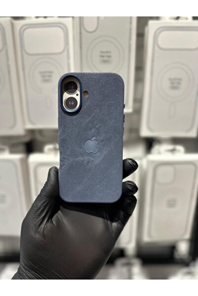 TAK Bİ KILIF iPhone 16 Uyumlu Premium Süet Logolu Kılıf Kamera Korumalı Darbe...
