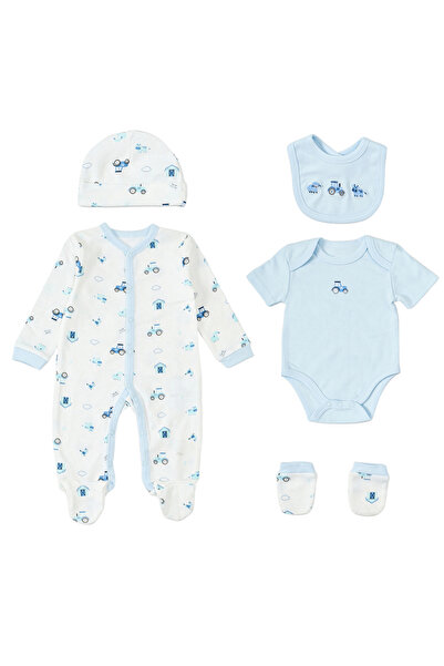 Infancie By Styli 5-Piece Tiny Wheels Baby Apparel Set
