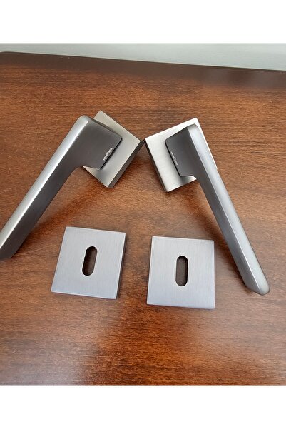 NİSAM AKS MEYSAN EYLÜL ANTRASİT ROZETLİ LÜKS ODA KAPI KOLU