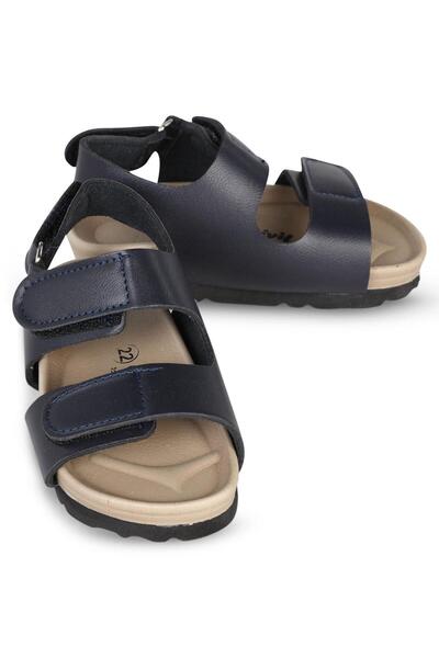 Civil Boys Velcro-Fastening Sandals Size 21-25 - Navy Blue 22