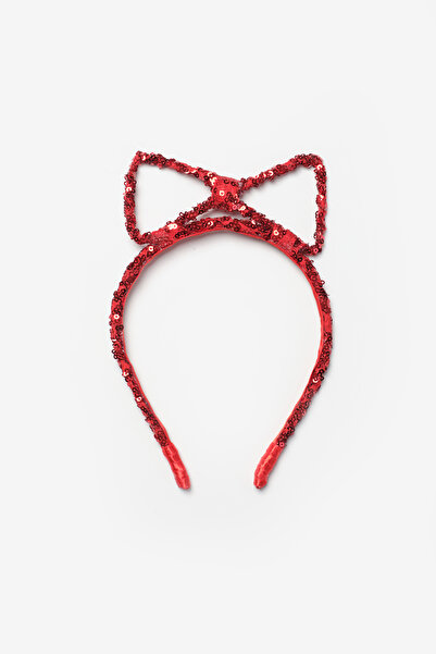 Le Mabelle Red Sequin Bow Figured Girl's Crown
