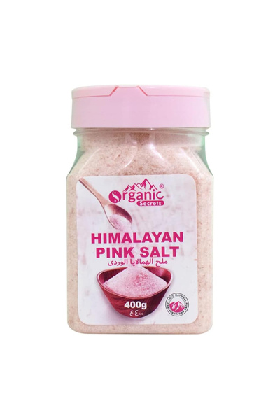 Organic Secrets Himalayan Pink Salt Fine Coarse Mineral Crystal Shaker Duo (2...