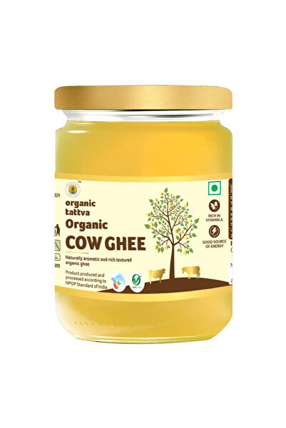 Organic Tattva Organic A2 Pure Grass-Fed Cow Ghee Clarified Butter Tub (450g)
