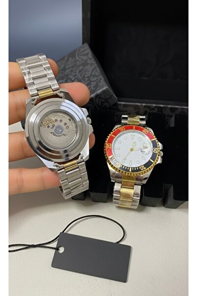 Yegane Automatic Look Men's Wristwatch with Second Hand Stainless Steel Limit...