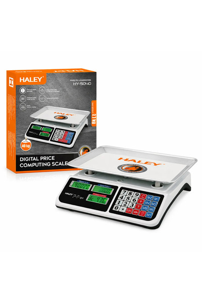 HALEY HY-5040 Digital Commercial Scale, Stainless Steel Platform, 40 kg