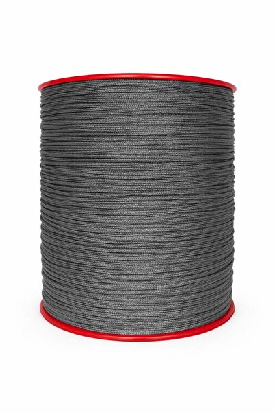 Öztürk Tekstil İp 1mm Antrasit Plise Perde İpi 100 Metre Polyester Perde Meka...
