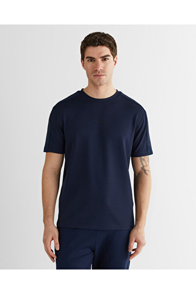 Gant Erkek Lacivert Baskılı Kısa Kollu T-Shirt