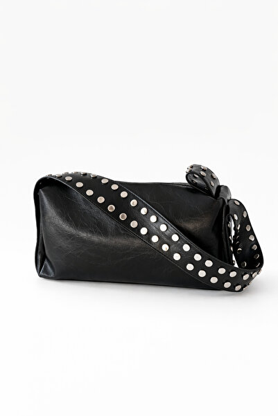 YAKOBAG Riva Staple Detailed Women's Shoulder Bag – Large Volume, Zippered, S...