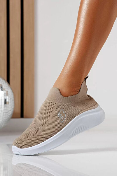 Zaira Women's khaki textile sneakers Alona #24458 - 40