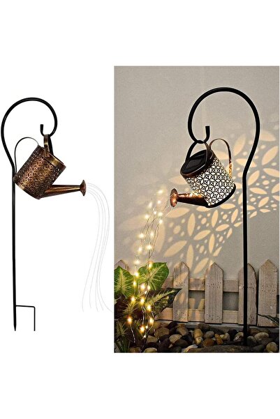 UBX Lampa solara decorativa stropitoare 36 LED, alb cald, suport 82 cm