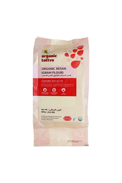 Organic Tattva Pure Organic Chickpea Flour Besan (800g)