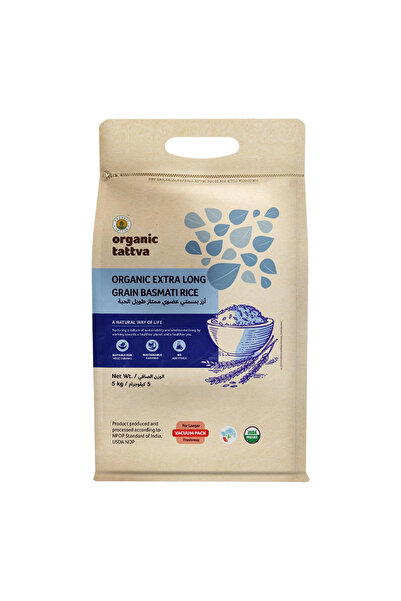 Organic Tattva Organic Premium Extra Long Grain Aromatic Basmati Rice (5kg)