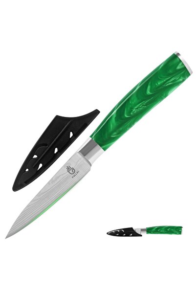 Dotail Cuțit FULLHI, lamă de 9 cm, stil japonez, oțel inoxidabil, mâner din r...