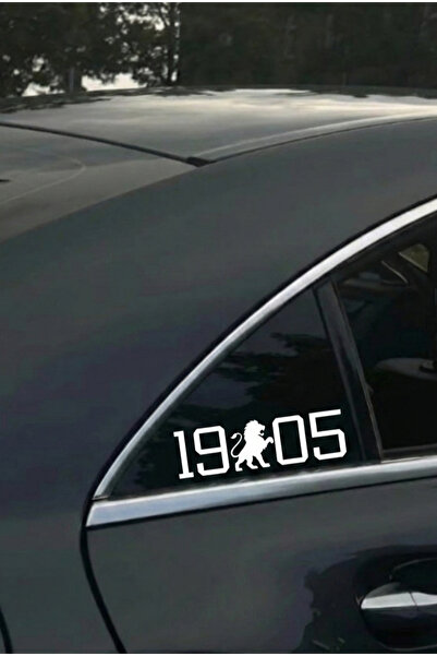artea tasarım 1905 Oto Sticker - Kelebek Cam Sticker -Taraftar Sticker 15cm