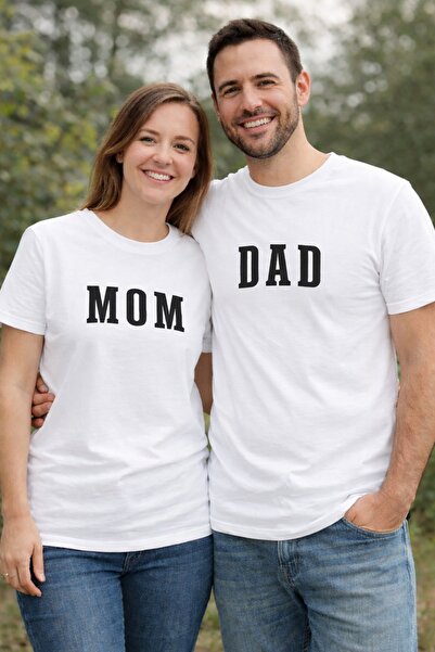 ŞapkaMania Unisex Mom Dad Family T-Shirt Set