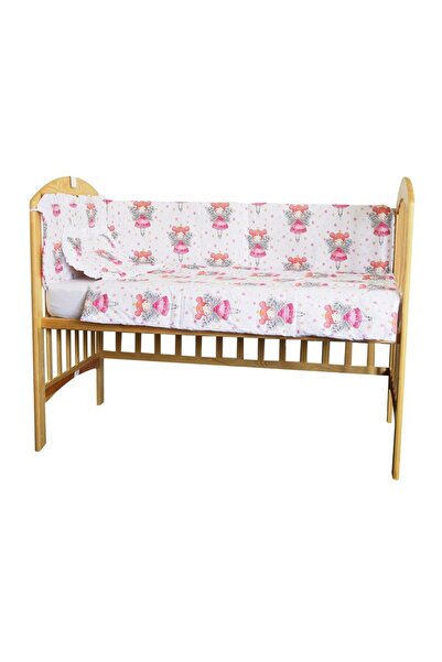 PRICHINDEL Crib Bedding Set, 4 Pieces, Princess Butterfly, 120 x 60 cm