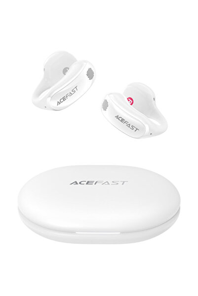 Acefast FA005 Open-Ear Noise Cancelling Headphones, 400mAh, White