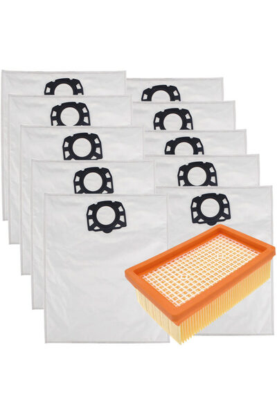zola Set 10 saci aspirator + filtru HEPA, 20-25L, compatibil WD 4/5/6, sac 49...
