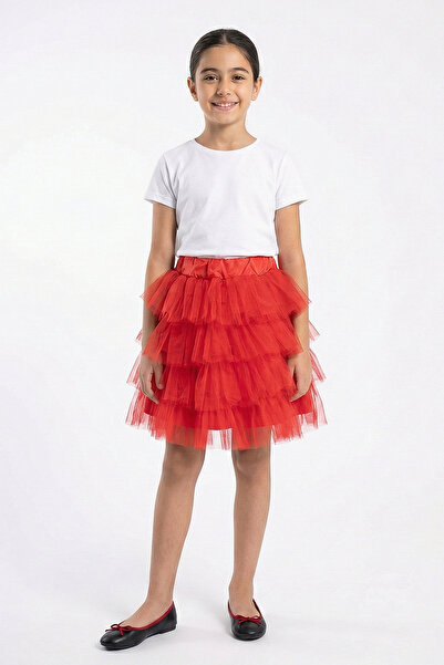 kinderos Elastic Waist Layered Girls' Tutu Skirt - 26Y 1620