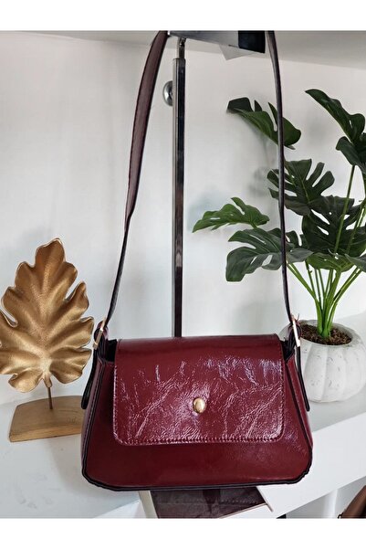 STEEP POLO STEEP POLO Crinkled Patent Leather Mini Hand and Shoulder Bag