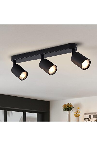 zola Plafoniera cu 3 spoturi, stil loft, 230V, 10W, soclu GU10, din aluminiu,...