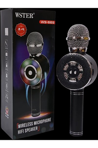 Wster WS-869 Wireless Karaoke Microphone with Compact-in Speaker