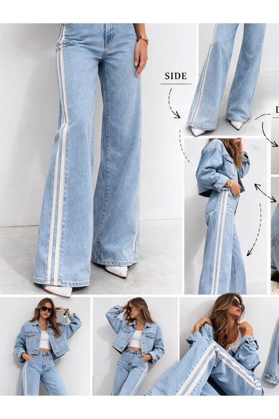 Casabony Wide Leg High Waist Wide Leg Women's Jeans