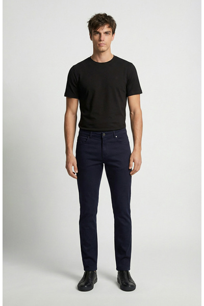 Network Lacivert Casual Pantolon