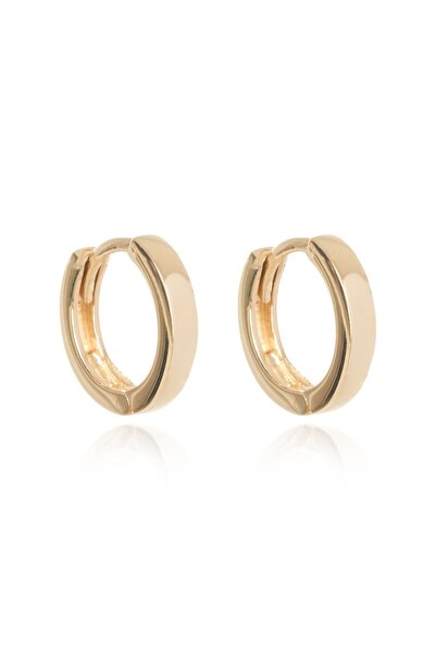 BERK MÜCEVHERAT 14 Ayar Altın Klasik Halka Model Çocuk Küpe