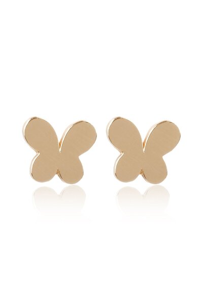 BERK MÜCEVHERAT 14 Ayar Altın Kelebek Figürlü Çocuk Küpe