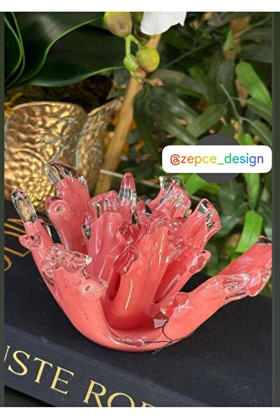 zepce design Cam Mercan Pembe obje dekor biblo