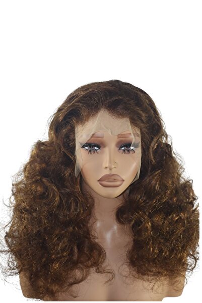 GOLEN Hair 20-Inch Bouncy Curls Human Hair Wig – 100% Human Hair Curly Wig