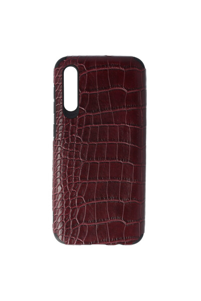 SEP Husa TPU Leather Crocodile Samsung Galaxy A50 Burgundy