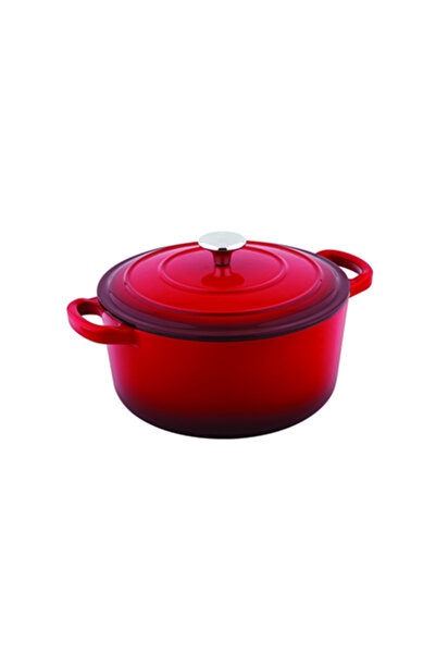 Metro Professional Enameled cast iron pot with lid, 28 cm, Capacity 6.5 L