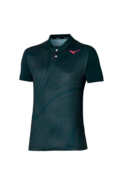 MIZUNO Tricou tenis barbati Charge Shadow Polo-Negru-S
