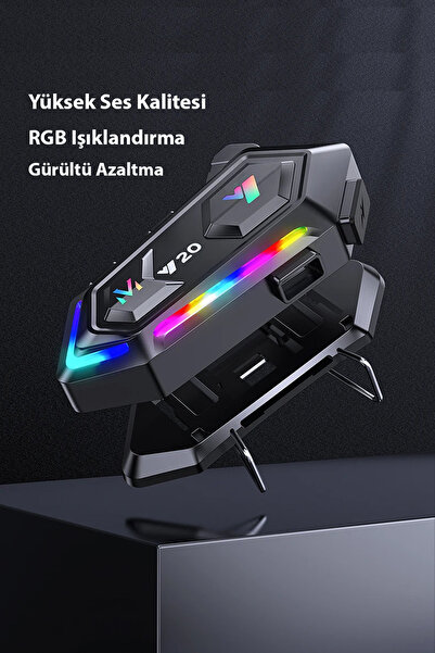 TECHNOMEN Y20 Intercom Motosiklet Kask İçi Bluetooth Kulaklık Kablosuz Gürült...