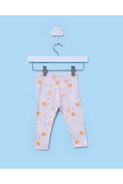 REDTAG Infant Girls Pink Printed Leggings