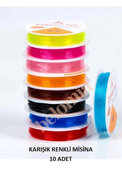 Belomia Home Collection Karışık Renkli Misina 10 Adet 0.8 mm