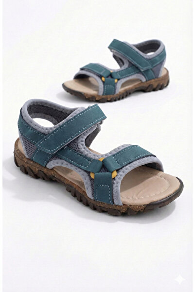 ORELİON Boys' Sports Sandals Single Velcro Lightweight Orthopedic Non-Slip So...