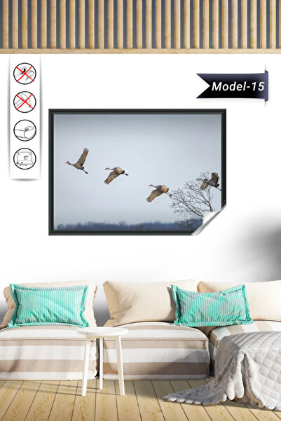 Akıllı Kağıt Statik Tutunma Özellikli Tablo - Poster Hayvan (Model-15)