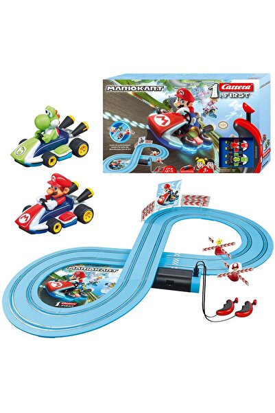 Carrera First Nintendo Mario Kart Track Set Mario and Yoshi 2 Vehicles 2.4 m ...