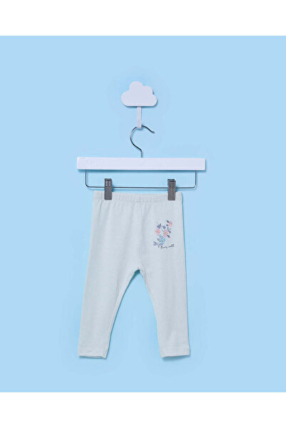 REDTAG Infant Girls Blue Printed Leggings