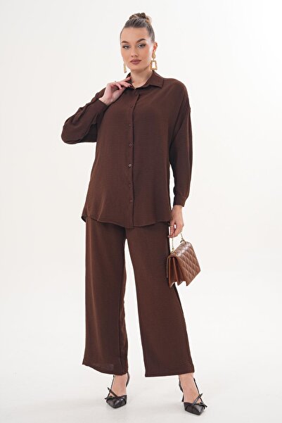 ŞİMAL Women's Ayrobin Suit with Trousers and Tunic 260185 -