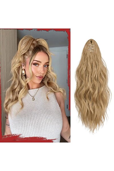 Dotail Екстеншън за коса SOFEIYAN, вълнообразен с обем, с щипки, дължина 41 с...