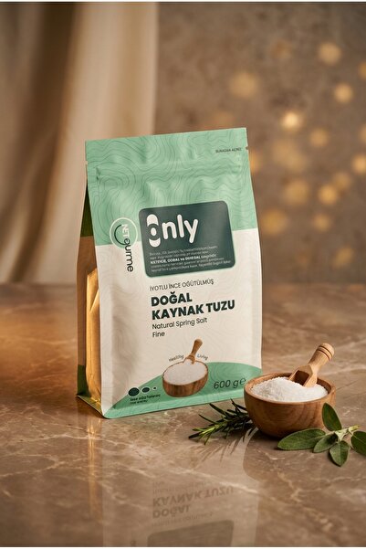 NETGURME Only İyotlu İnce Öğütülmüş Doğal Kaynak Tuzu 600 g