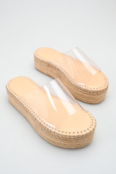 MARSEDO Women's Genuine Leather Inner Lining Wedge Heel Transparent Strap Sli...