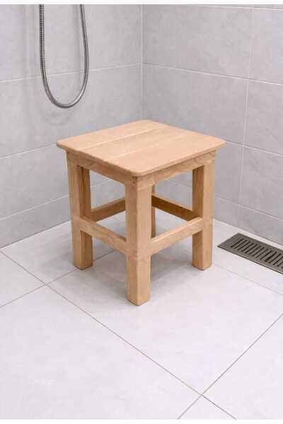 ALTINOLUK İNCİ AHŞAP Ahşap banyo taburesi
